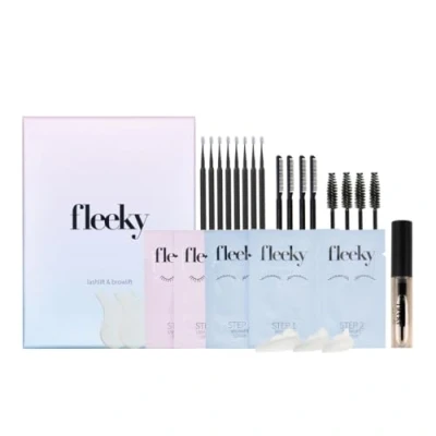 Afbeelding van fleeky Wenkbrauw en wimperliftset Veganistisch dierproefvrij Lash &amp; Brow Lifting Kit voor natuurlijke, expressieve wimpers perfect stijlvolle brows