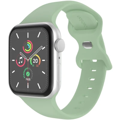 Afbeelding van imoshion Siliconen⁺ bandje Geschikt voor Apple Watch 1, 2, 3, 4, 5, 6, 7, 8, 9, 10 (42 mm), SE 38/40/41 mm Groen S/M