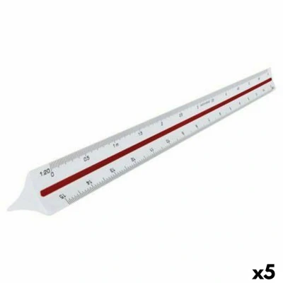 Afbeelding van Liniaal Maped Wit 30 cm (5 Stuks)