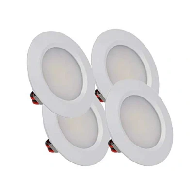 Afbeelding van LEDLUX, 4 stuks, mini led inbouwspots, rond, smal, 3 W, DC 12 V, 24 boring 50 mm, spots voor keuken, badkamer, camper