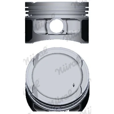 Afbeelding van NÜRAL EcoTough 87 436907 00 Zuiger 77mm voor trapesiumvormige drijfstang VOLKSWAGEN: Golf 6, Polo IV Hatchback, 5, SEAT: Ibiza 4