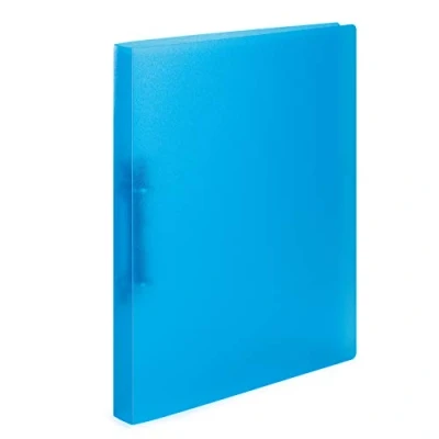 Image de HERMA Classeurs á 2 anneaux A4 Translucide Bleu, dos de 25 mm, Classeur souple en plastique, Avec compresseur