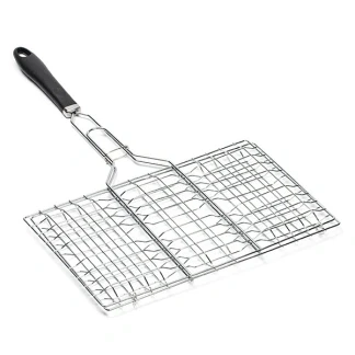 Afbeelding van BBQ Hamburgergrill Chroom/Zwart 35 x 32 cm