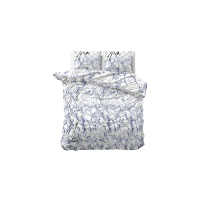 Afbeelding van Dekbedovertrek Glamour Ocean Lits Jumeaux (240x220 cm) Wit &amp; Blauw Microvezel Dessin: Patroon, Luxe Sleeptime
