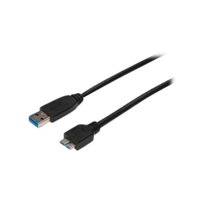 Afbeelding van USB Cable to micro Digitus AK 300117 003 S Black 25 cm