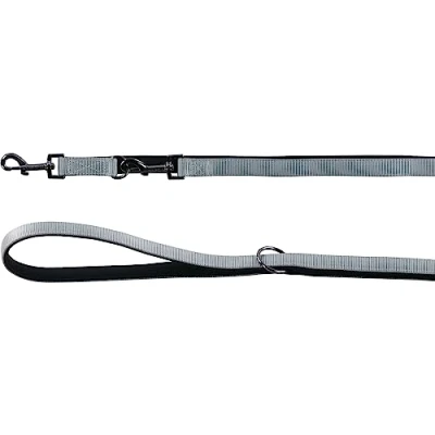 Afbeelding van Hond Trainingslijn Abbi Grijs 2m 20mm