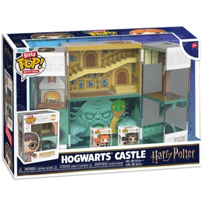 Afbeelding van Pakket met 2 figuren Funko Bitty Pop Boxes Harry Potter Hogwarts Castle
