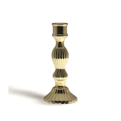Afbeelding van Excelsa Light kandelaar, glas, goudkleurig, 8,8 x 20 cm