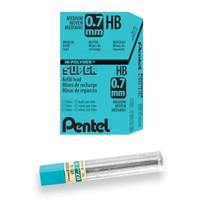 Afbeelding van Potloodstift Pentel 0.7mm zwart per koker H