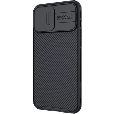 Afbeelding van Telefoonhoesje geschikt voor Apple iPhone 13 Pro Max CamShield Armor Case Back Cover Zwart