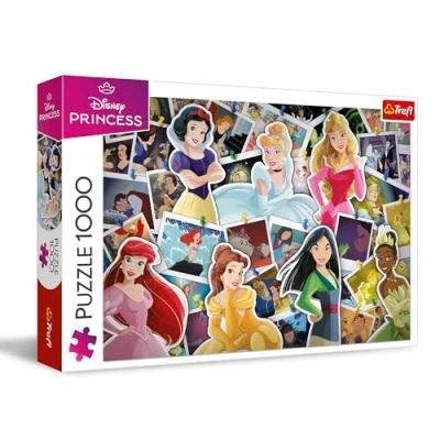 Afbeelding van Trefl Disney, Disneya prinsessen Puzzel 1000 stukjes met figuren uit Disney anime films, voor volwassenen en kinderen vanaf 14 jaar