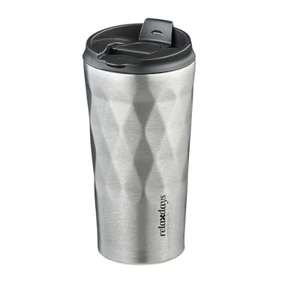 Afbeelding van Relaxdays thermosbeker rvs herbruikbare koffiebeker 350 ml isoleerbeker koffie to go