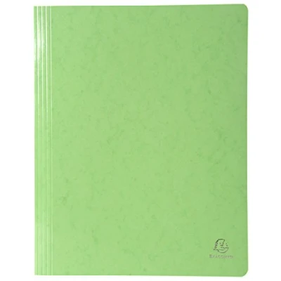 Afbeelding van Exacompta Ref. 380805B Doos met 25 mappen Iderama van glanzend karton 355 g/m² FSC gecertificeerde afmetingen 24 x 32 cm voor documenten in A4 formaat kleur anisgroen