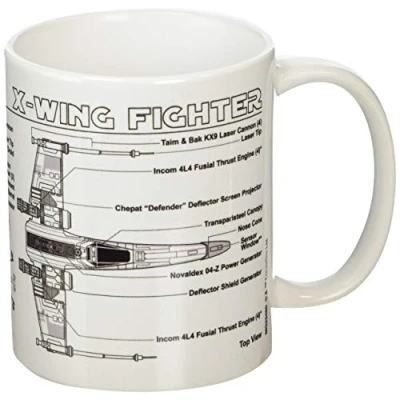Afbeelding van X Wing Fighter Sketch mok