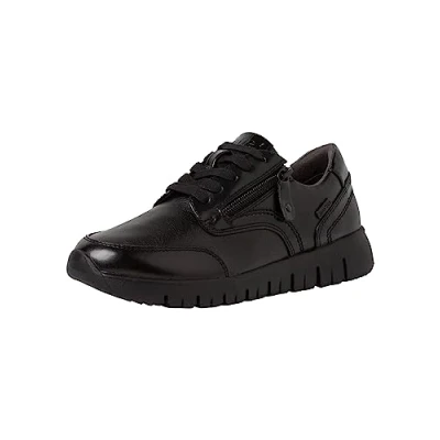 Afbeelding van Jana 82376541 Sneakers laag, Dames, Maat: 36, Black uni Kunststof