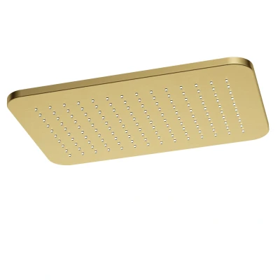 Afbeelding van HotBath Gal Hoofddouche Rechthoek 27 x 40 cm Geborsteld Messing PVD GL106BBP