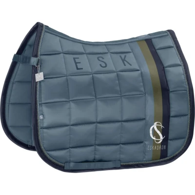 Afbeelding van Eskadron Zadeldekje Classic Sports Big Square Mattgloss Shetty Veelzijdig Steel Blue