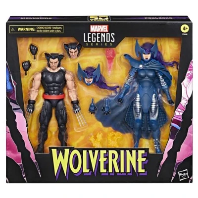 Image de Pack 2 Figurines Marvel Legends Series Wolverine et Psylocke