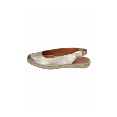 Afbeelding van Verbenas Kiara Slingback ballerina ́s, Dames, Maat: 38, Nucleo metal oro Leer