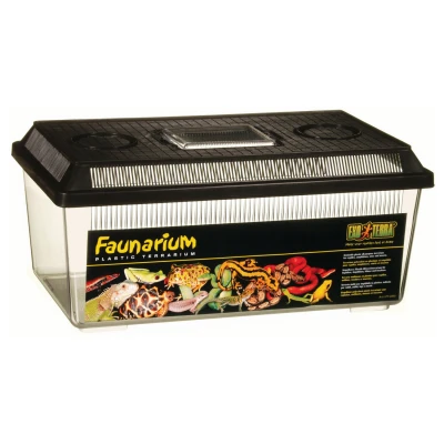 Afbeelding van Exo Terra Terrarium Faunarium M Laag Zwart Terraria 36x21x16 cm