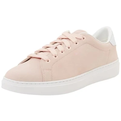 Afbeelding van BOSS Kieran TENN Sneakers laag, Dames, Maat: 41, Light pastel pink Veloursleer