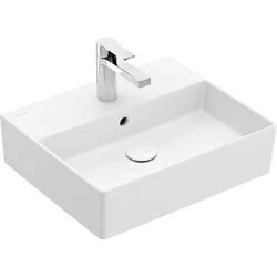 Afbeelding van Villeroy &amp; Boch Memento 2.0 wastafel stone white ceramic+ (50 x 42 cm)