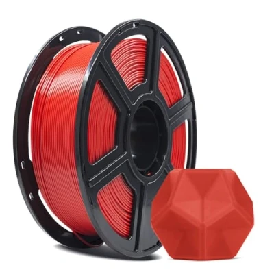 Afbeelding van FLASHFORGE PLA PRO filament voor 3D printers, 1,75 mm, 1 kg spoel, maatnauwkeurigheid +/ 0,02 mm FDM betere taaiheid en geen knopen (rood)