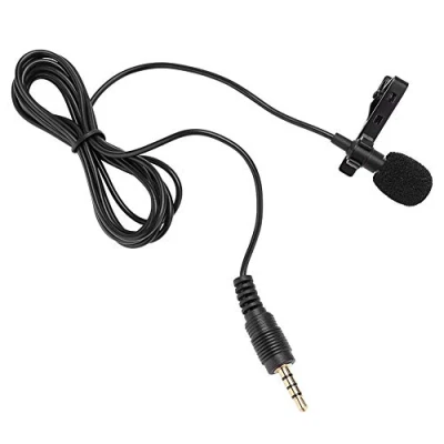 Afbeelding van 3,5 mm bedrade mini microfoon met clip voor handsfree condensatormicrofoon het opnemen van spraak, audio, video en