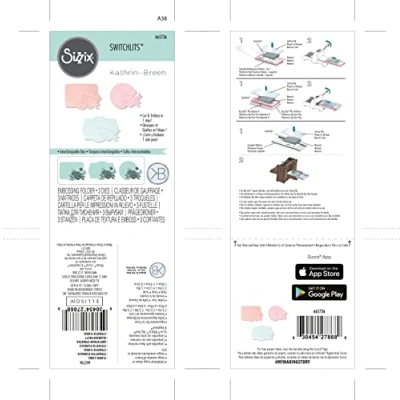 Afbeelding van Sizzix Switchlits Emb. Folder Floral Label 665736 Kath Breen (01 22)