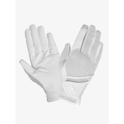 Image de LeMieux Gants d&#039;Équitation Pro Mesh Blanc XS