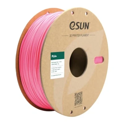 Afbeelding van eSUN PLA+ filament 1,75 mm, 3D printerfilament PLA Plus, dimensionale nauwkeurigheid +/ 0,03 1 kg spoel (2,2 lbs) printfilament voor printers, roze