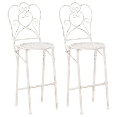 Afbeelding van TRIESTE Tuinbarkruk set van 2 Beige IJzer