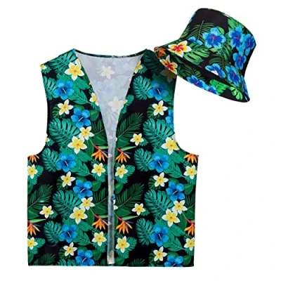 Afbeelding van Boland Set Toerist (M/L) Volwassenen Unisex Hawaii Carnaval Themafeest Funny
