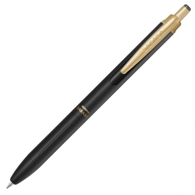 Afbeelding van Zebra Sarasa Grand P JJ57 MTBK Gel balpen, 0,5 mm fijne punt, vintage inkt op waterbasis (zwart, mat zwart)