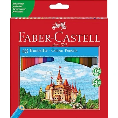 Afbeelding van Faber Castell 120148 CASTLE ECO kleurpotloden, zeshoekig, 48 stuks