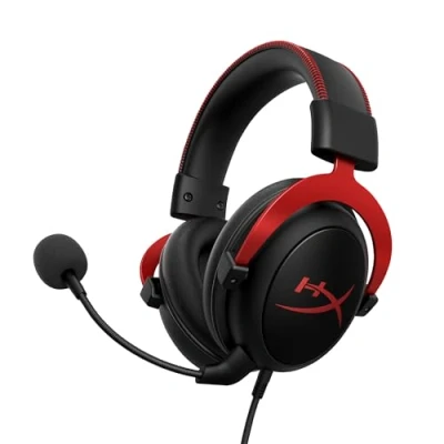 Afbeelding van HyperX Cloud II Red Over Ear headset Gamen Kabel Stereo Zwart/rood