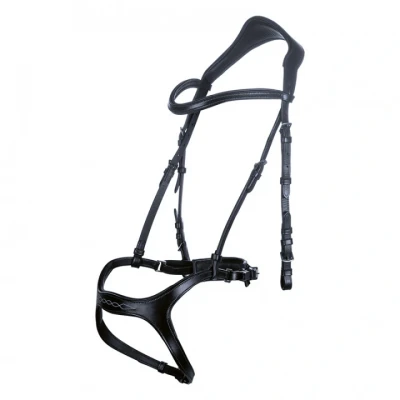 Afbeelding van HKM Trenshoofdstel Anatomic Sports Zwart Pony