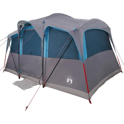 Afbeelding van vidaXL Familie Tent met Raampjes Koepel Blauw 10 Persoons Waterdicht