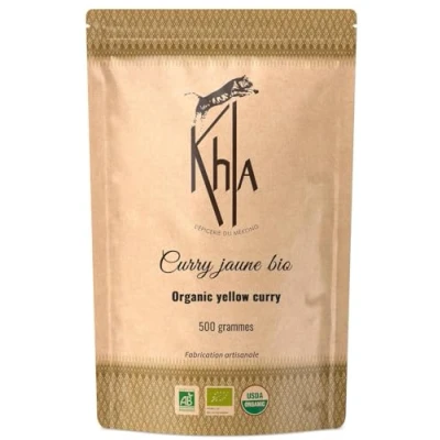 Afbeelding van KHLA Curry geel (kurkuma basis) in poeder uit biologische landbouw en fairtrade (1 kg)