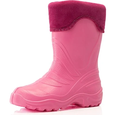 Afbeelding van Ladeheid LA CA Frog Kinder Regenlaarzen Rubber Licht EVA Poederroze 34/35