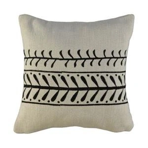 Afbeelding van Kussenhoes Linnen Hand Printed Black van Lalay