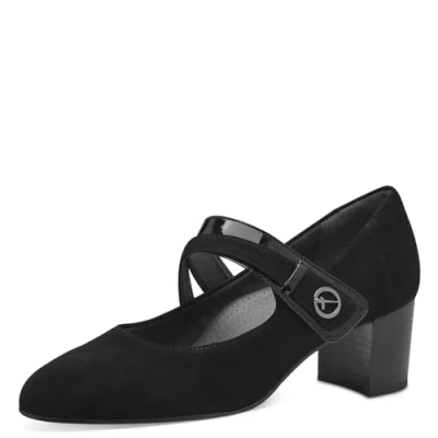 Afbeelding van Tamaris Comfort Klassieke pumps, Dames, Maat: 38, Black Leer en imitatieleer