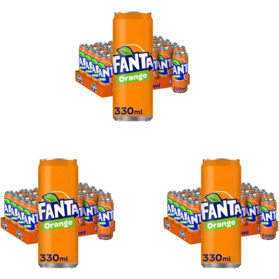 Afbeelding van Fanta Orange sleekcan Triple Pack 3x 24x33 cl NL