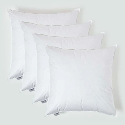 Afbeelding van Homescapes set van 4 vulkussens 80 x cm kussenvulling eendenveren
