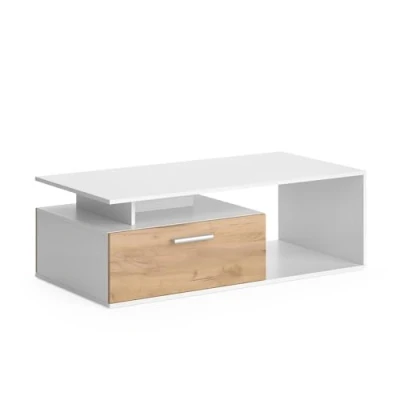 Afbeelding van Vicco RolandSalontafel 118 x 59 cm Eik wit/goud
