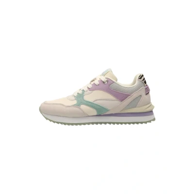 Afbeelding van Maruti DAWN Sneakers laag, Dames, Maat: 36, White lilac aqua zebra Leer