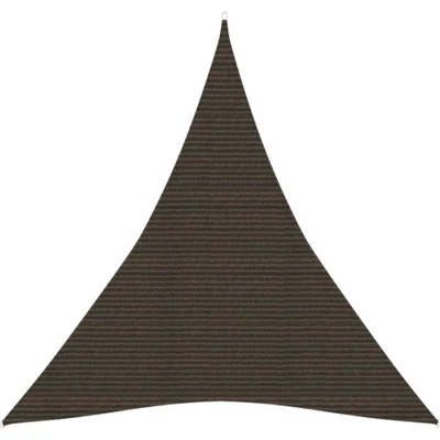 Afbeelding van Zonnezeil 160 g/m² 3x4x4 m HDPE bruin
