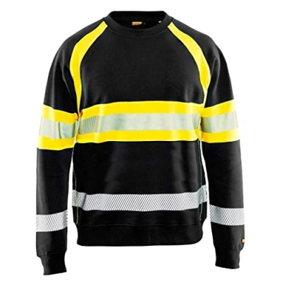 Afbeelding van Blaklader Sweater High Vis 3359 1158 Zwart/High Geel S