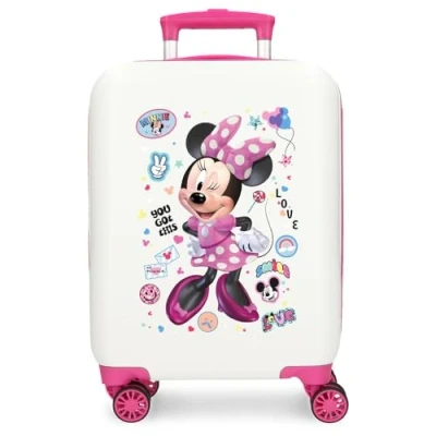 Afbeelding van Minnie Handbagage koffer 55 cm Party White