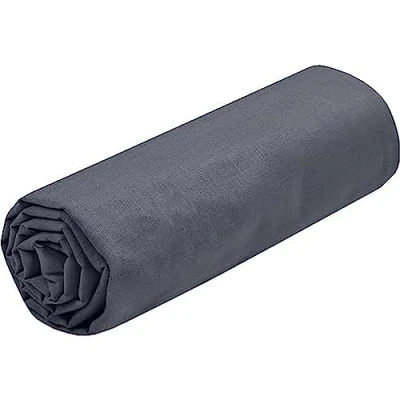 Afbeelding van Lovely CASA Hoeslaken maat 140 x 190 cm, grote spanhoogte 30 cm 100% katoen Oeko Tex gecertificeerd kleur leisteen model Eden beddengoed voor thuis zacht en comfortabel een knus bed